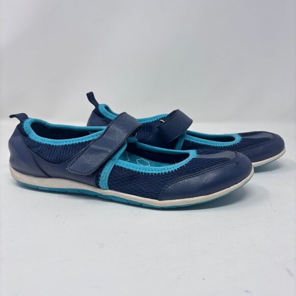 Vionic Navy Blue Orthaheel Technology Ailie Hook & Loop Mary Jane Sneakers 7.5 - Picture 1 of 8
